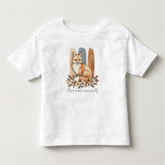 Clever Fox Quote Watercolor Art Toddler T-Shirt