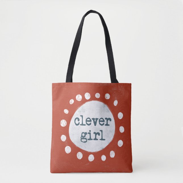Clever Girl Tote Bag (Front)