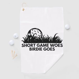 clever golf quotes towel