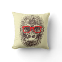 Clever gorilla pillow (Yellow)
