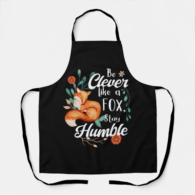 Clever Like a Fox Humble, Botanical Inspiration Apron (Front)