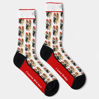 Clever Pileated  Woodpecker Socks