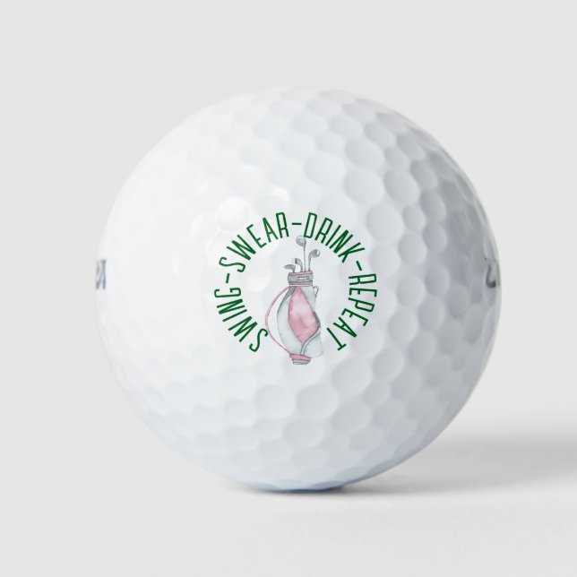 Clever Quote Golf Ball – Perfect for Golf Lovers (Front)