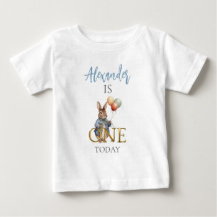 Clever rabbit with balloons baby T-Shirt