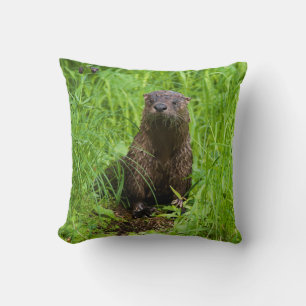 Clever River Otter Cushion