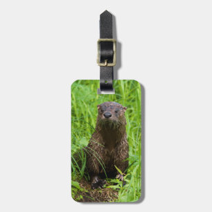 Clever River Otter Luggage Tag