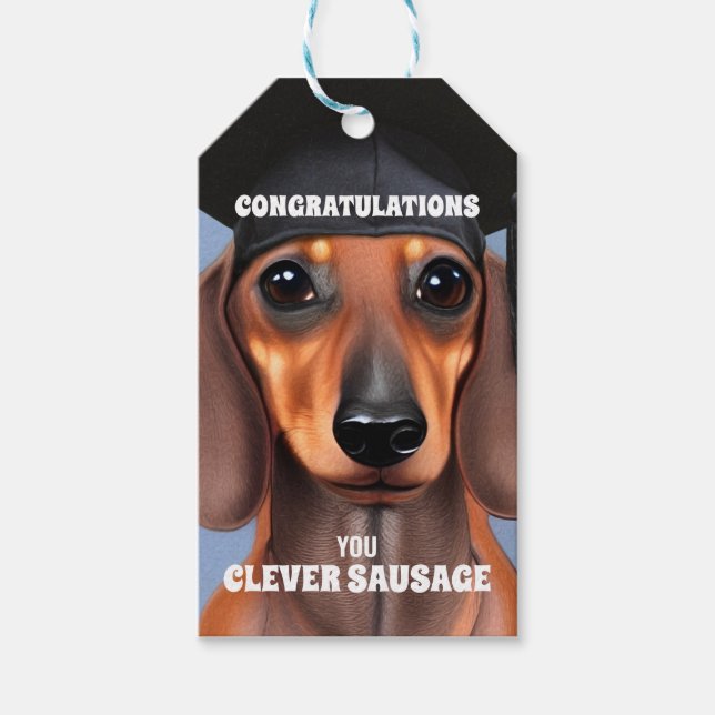 Clever Sausage Gift Tags (Front)
