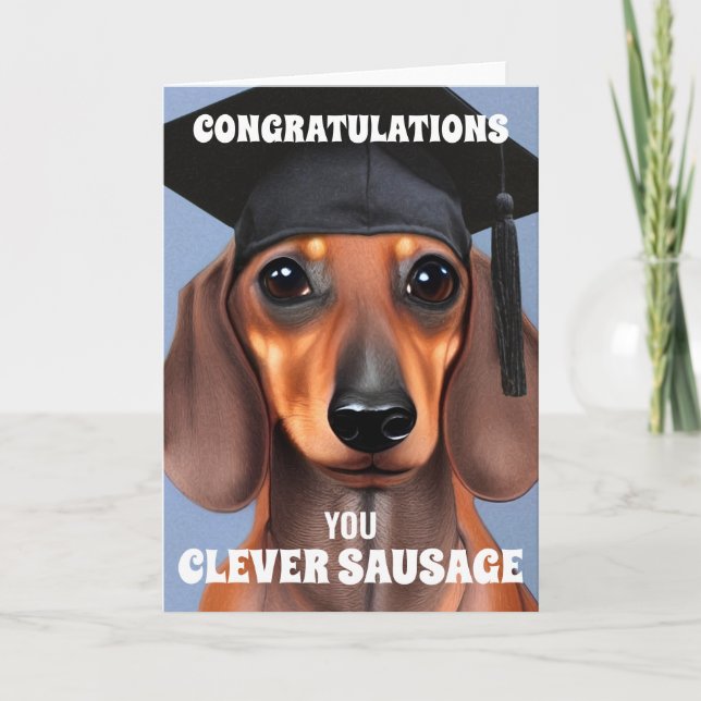 Clever Sausage Thank You Card (Front)
