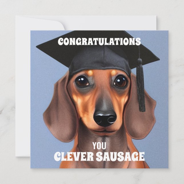 Clever Sausage Thank You Card (Front)