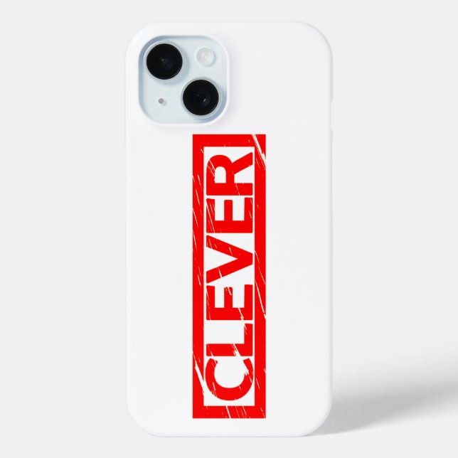 Clever Stamp Case-Mate iPhone Case (Back)