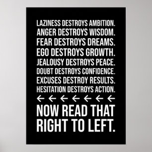 Clever Success Motivation, Gym, Hustle, Grind Insp Poster