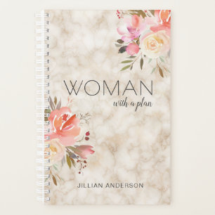 Clever Woman With a Plan Floral Personalised Planner