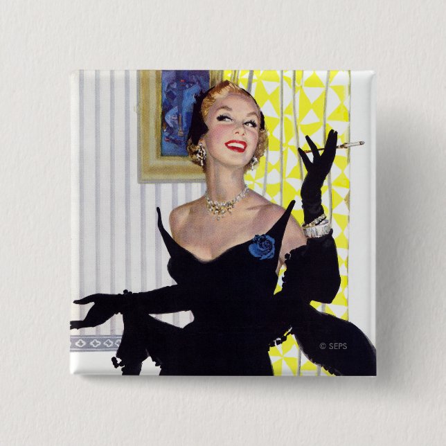 Clever Women Are Dangerous Too 2 15 Cm Square Badge (Front)