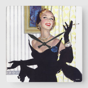 Clever Women Are Dangerous Too 2 Square Wall Clock