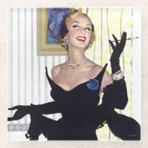 Clever Women Are Dangerous Too Glass Coaster