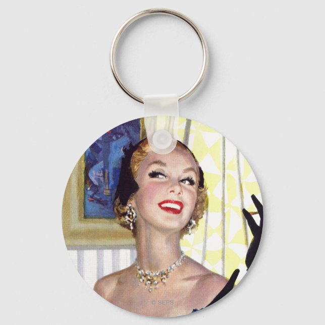 Clever Women Are Dangerous Too Key Ring (Front)