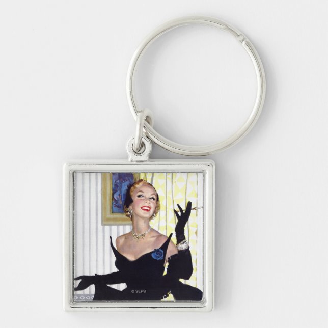 Clever Women Are Dangerous Too Key Ring (Front)