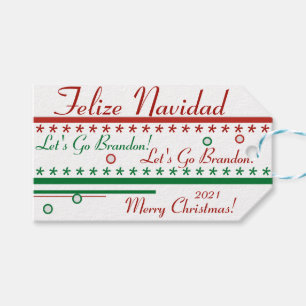 Clever wrapping Paper Gift Tags