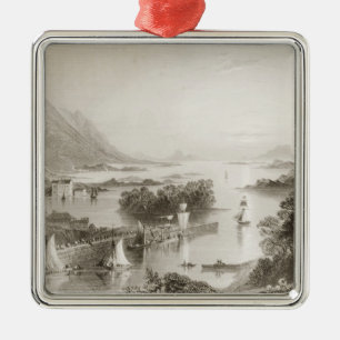 Clew Bay seen from Westport, County Mayo Metal Ornament