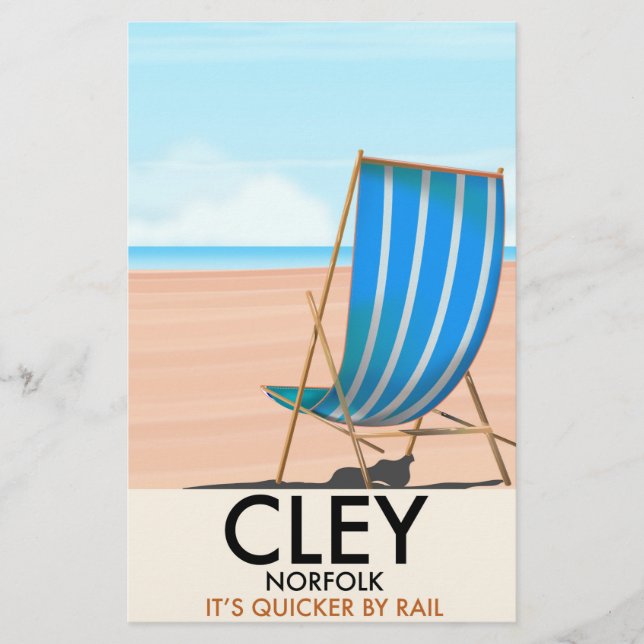 Cley Norfolk vintage travel poster (Front)