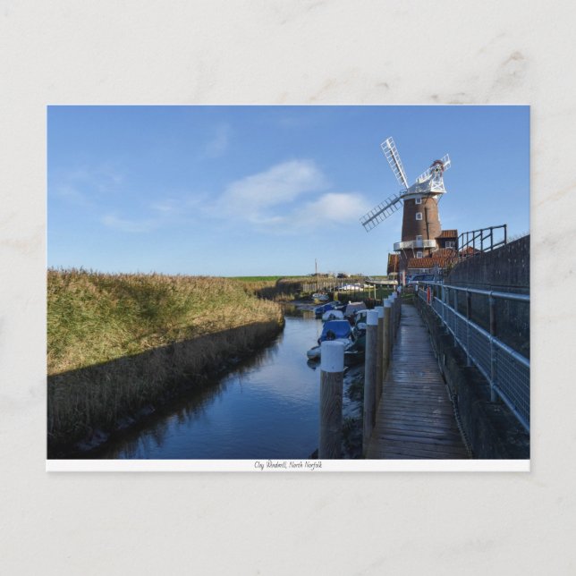 Cley Windmill postcard (Front)