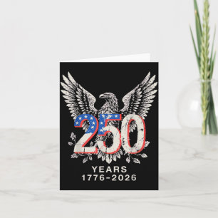 Clic 17762026 July 4 Vintage Eagle - 250 Years Usa Card