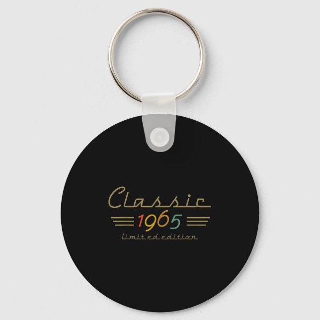 Clic 1965 Limited Edition 60 Year Old 60th Birthda Key Ring (Front)