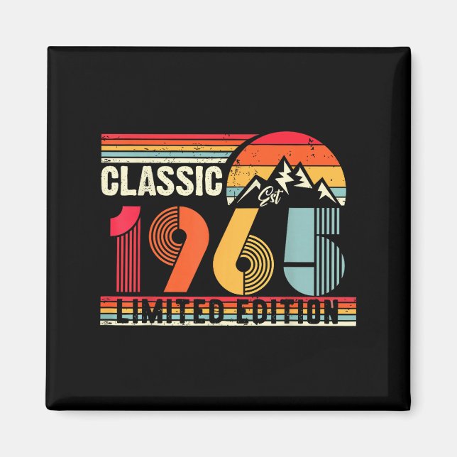 Clic 1965 Limited Edition 60 Year Old 60th Birthda Magnet (Front)