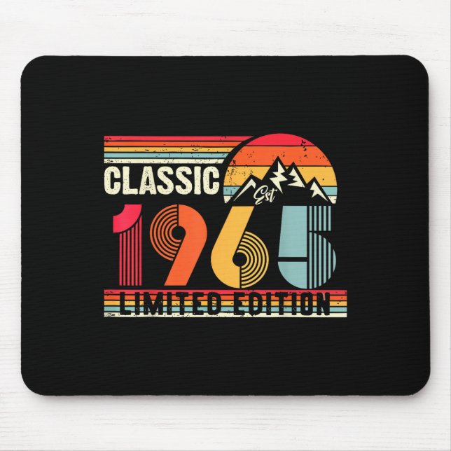 Clic 1965 Limited Edition 60 Year Old 60th Birthda Mouse Pad (Front)