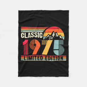 Clic 1975 Limited Edition 50 Year Old 50th Birthda Fleece Blanket