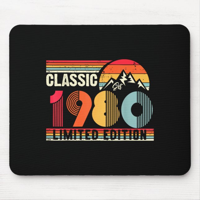 Clic 1980 Limited Edition 45 Year Old 45th Birthda Mouse Pad (Front)