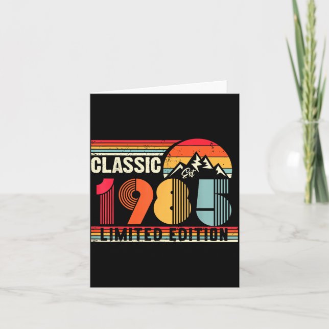 Clic 1985 Limited Edition 40 Year Old 40th Birthda Card (Front)