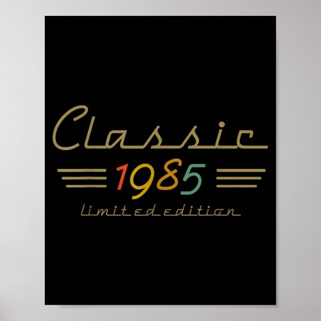Clic 1985 Limited Edition 40 Year Old 40th Birthda Poster (Front)