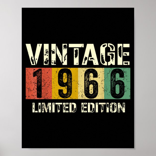 Clic 60 Birthday Decorations Men 60yr 1966 60th Bi (Front)