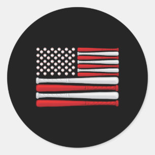 Clic American Sell Flag - Vintage Sell Flag  Classic Round Sticker