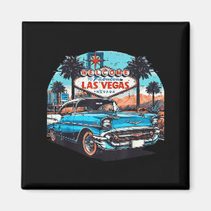 Clic Car Welcome Las Vegas Vacation Summer Men Wom Magnet