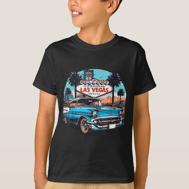 Clic Car Welcome Las Vegas Vacation Summer Men Wom T-Shirt (Front)