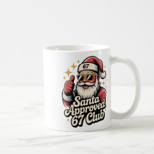 Clic Christmas 67 Santa Meme - Retro Santa Approve Coffee Mug