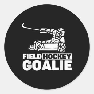 Clic Field Hockey Goalie Goalkeeper Classic Round Sticker