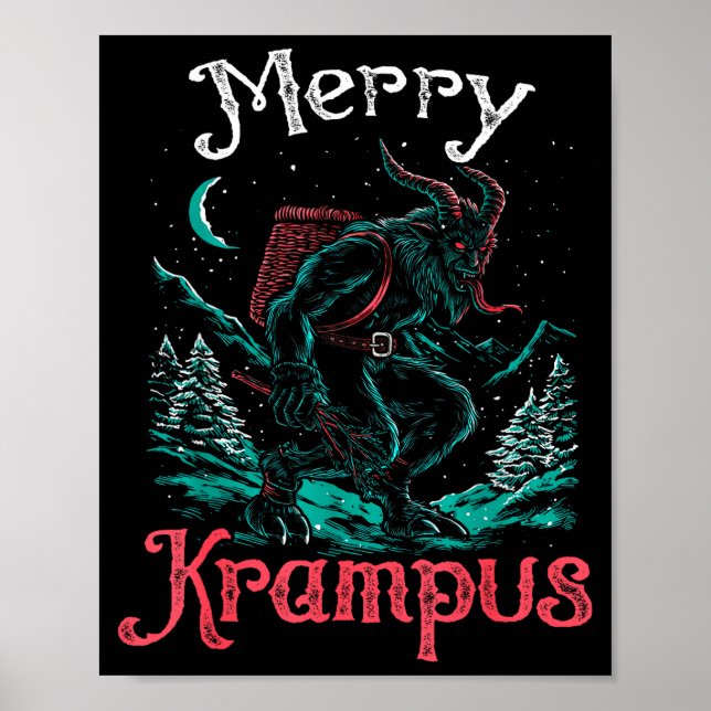 Clic Folklore Christmas Merry Krampus Festive Horr Poster (Front)