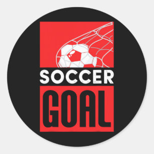 Clic Footll Design For Players And Fans, Soccer Lo Classic Round Sticker