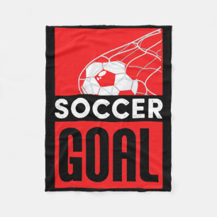 Clic Footll Design For Players And Fans, Soccer Lo Fleece Blanket