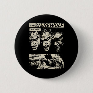 Clic Horror Movie Monster Horror Comic Werewolf Ma 6 Cm Round Badge