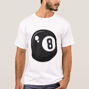 Clic Magic 8 Eight Ll Billiards Pool Player Adult  T-Shirt