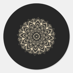 Clic Mandala Style 86 47 Subtle Anti Trump Resist  Classic Round Sticker