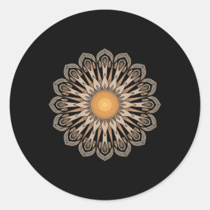 Clic Mandala Style 86 47 Subtle Anti Trump Resist Classic Round Sticker