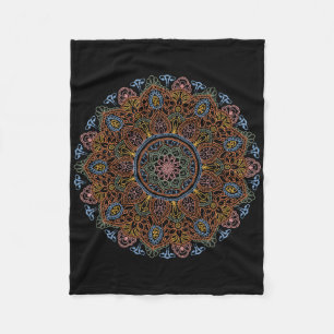 Clic Mandala Style 86 47 Subtle Anti Trump Resist Fleece Blanket