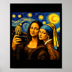Clic Masterpiece Selfie Paint The Stars Art Poster