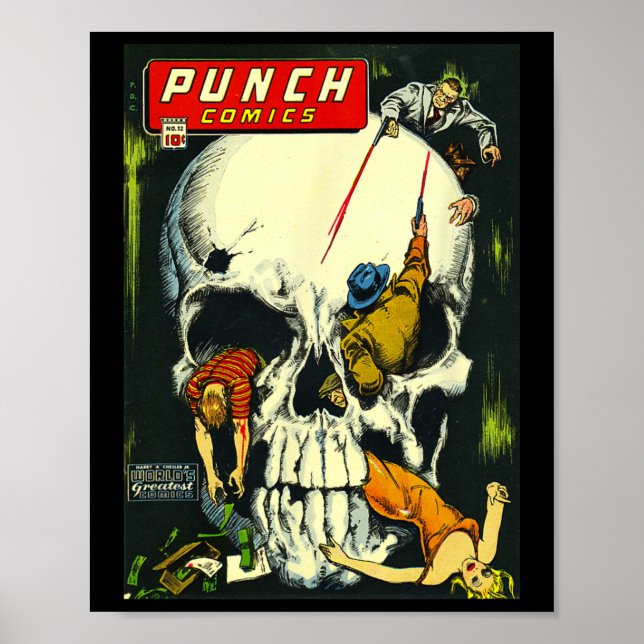 Clic Monster Poster Horror Comic Book  (Front)