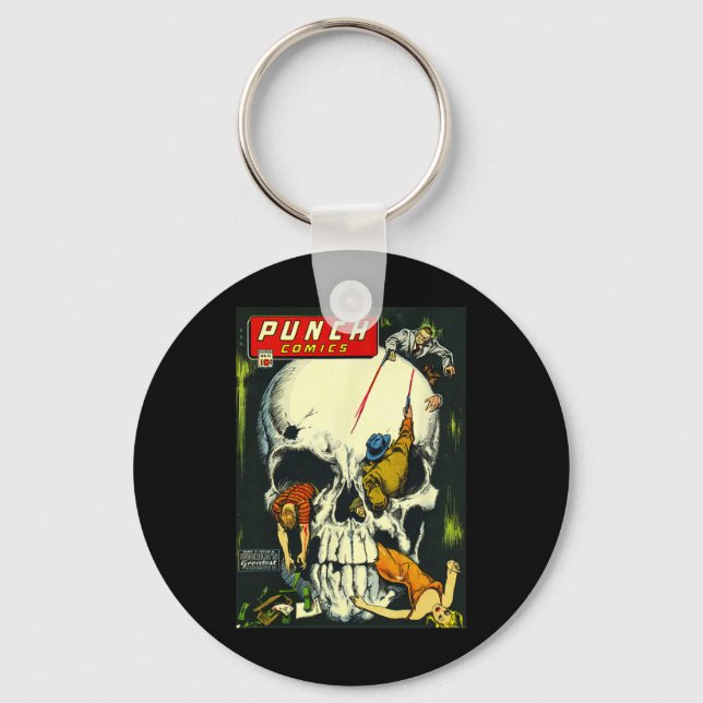 Clic Monster Poster Horror Comic Book  Key Ring (Front)